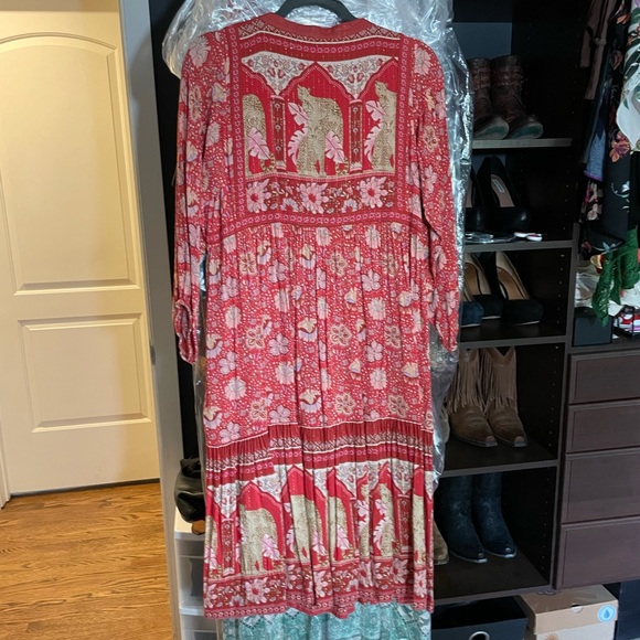 Spell & the Gypsy Poinciana Boho Midi Gown NWOT Cherry ๐ Small - Picture 8 of 8